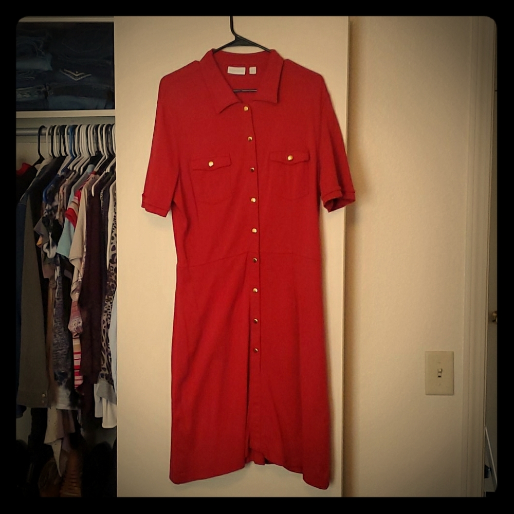 New York and Company Size Large Red Dress